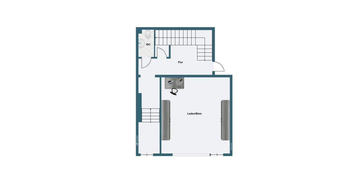Gewerbeobjekt Düsseldorf Flingern Süd - 1 Zimmer, 20 m&sup2;, 99.000&euro; | Angebot:25687762