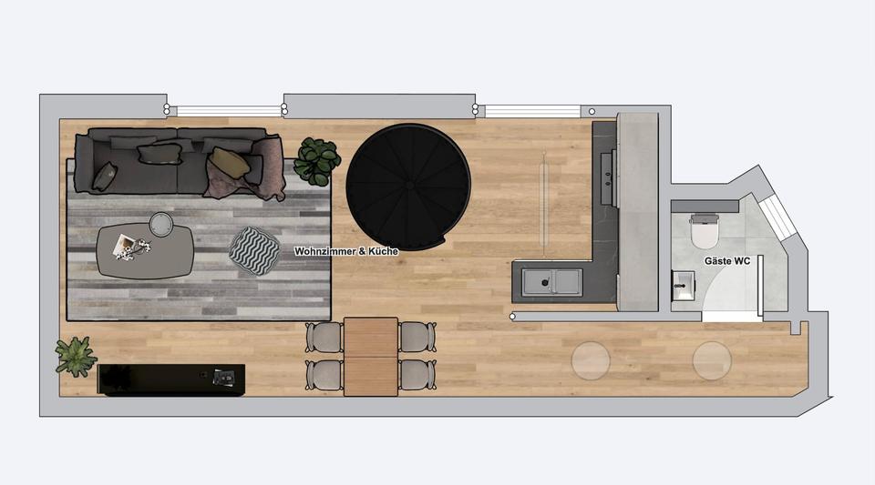 Maisonettenwohnung Wuppertal Barmen - 2.5 Zimmer, 65 m&sup2;, 156.000&euro; | Angebot:24979107