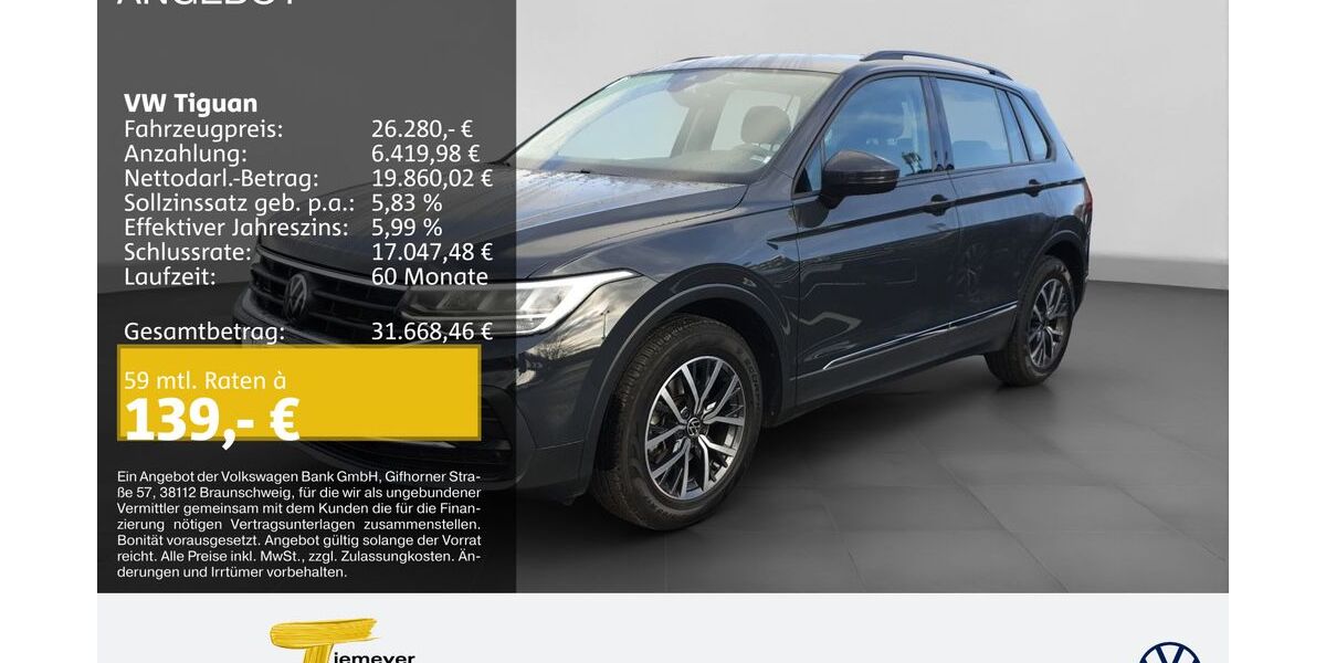 VW Tiguan 42.337 km 25.460 &euro; Bochum 44892