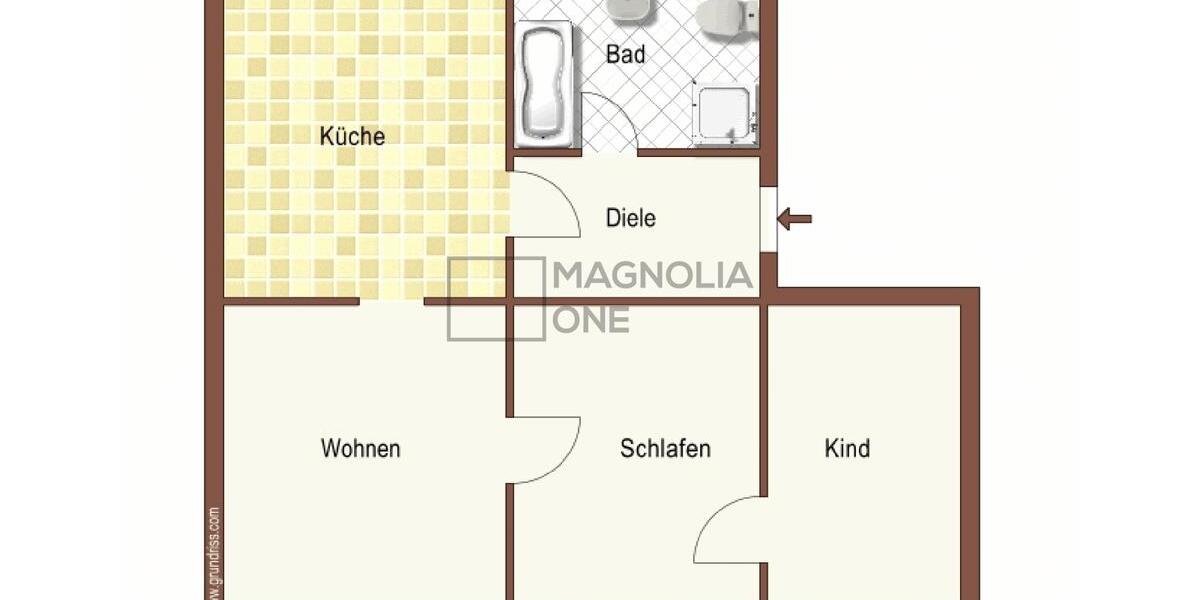 Etagenwohnung Wuppertal Eckbusch - 3 Zimmer, 65 m&sup2;, 560&euro; | Angebot:26493780