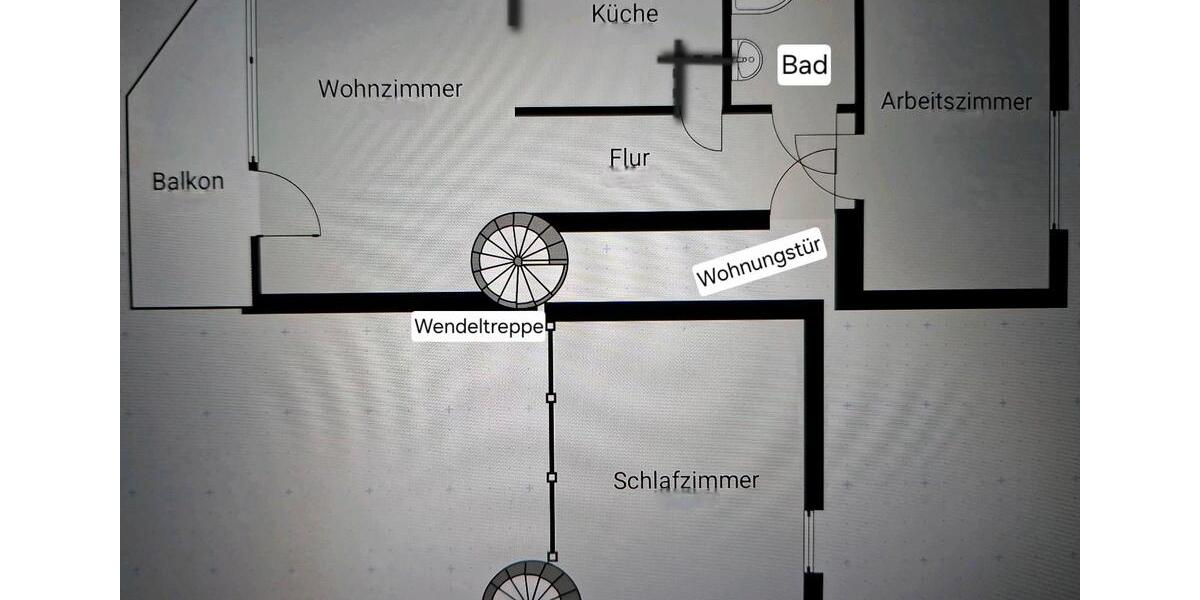 Dachgeschoßwohnung Ratingen Tiefenbroich - 3 Zimmer, 55 m&sup2;, 930&euro; | Angebot:26023005