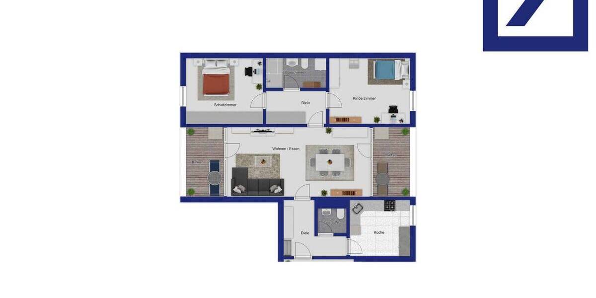 Etagenwohnung Ratingen West - 3 Zimmer, 88 m&sup2;, 229.000&euro; | Angebot:25929212