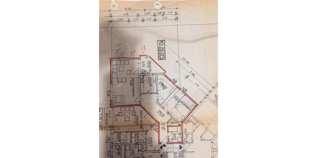 Etagenwohnung Velbert Pöthen - 3.5 Zimmer, 107 m&sup2;, 199.000&euro; | Angebot:25594041