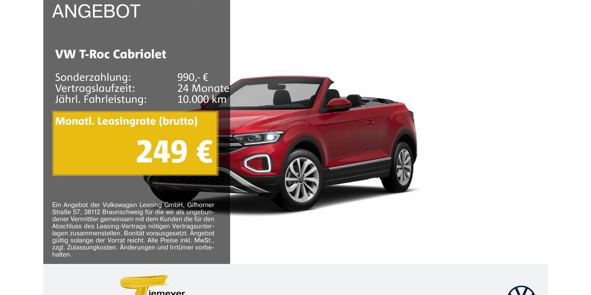 VW T-Roc 5.458 km 24.490 &euro; Bochum 44892