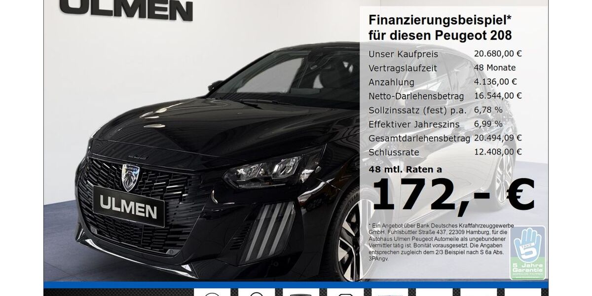 Peugeot 208 20.959 km 20.680 &euro; Düsseldorf 40233