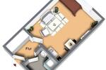 Etagenwohnung Wuppertal Cronenberg - 1 Zimmer, 23 m&sup2;, 141&euro; | Angebot:26516453