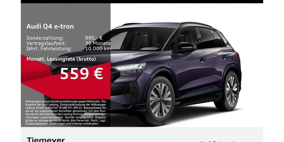 Audi Q4 e-tron 3.345 km 49.880 &euro; Gelsenkirchen 45894