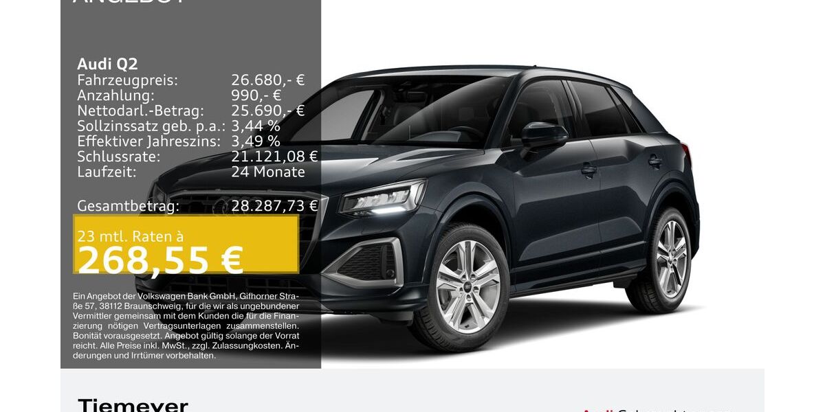 Audi Q2 10.289 km 26.380 &euro; Remscheid 42897