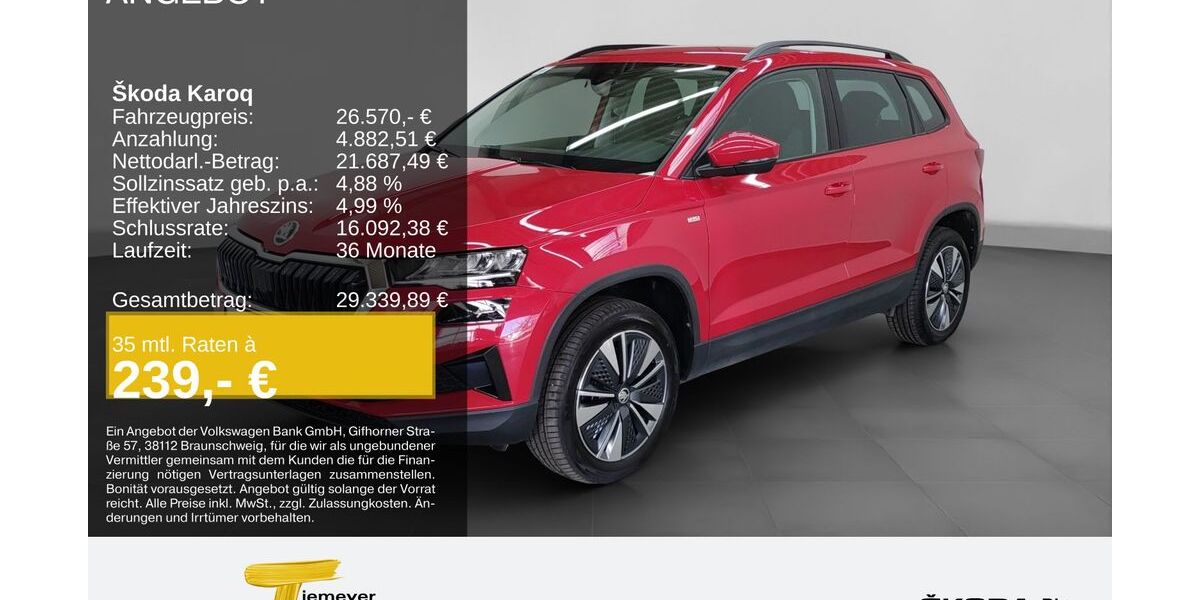 Skoda Karoq 44.698 km 26.490 &euro; Bochum 44809