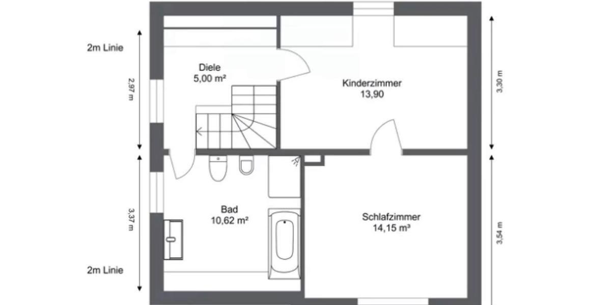Doppelhaushälfte Remscheid Lüttringhausen - 3 Zimmer, 95 m&sup2;, 265.000&euro; | Angebot:26645283