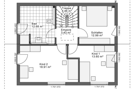 Haus Ennepetal - 3 Zimmer, 132 m&sup2;, 1.600&euro; | Angebot:25082070