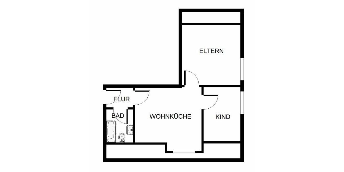 Dachgeschoßwohnung Essen Stadtbezirk VI - 2 Zimmer, 38 m&sup2;, 385&euro; | Angebot:25871627
