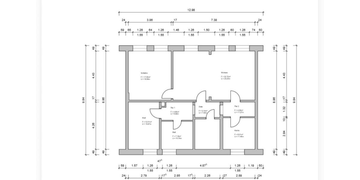 Etagenwohnung Wuppertal Gemarkung Vohwinkel - 3 Zimmer, 87 m&sup2;, 174.000&euro; | Angebot:26990912