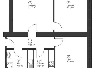 Wohnung Düsseldorf Stadtbezirk 3 - 3 Zimmer, 80 m&sup2;, 240.000&euro; | Angebot:25980339