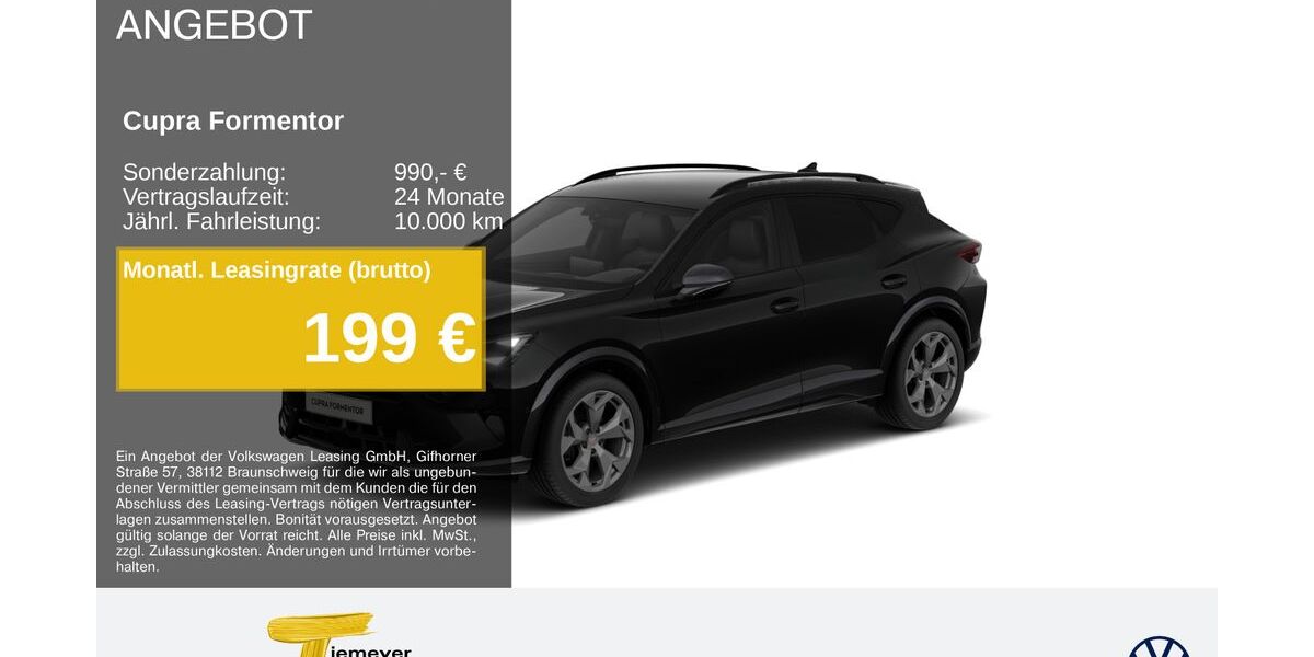 Cupra Formentor 18.140 km 32.580 &euro; Remscheid 42897