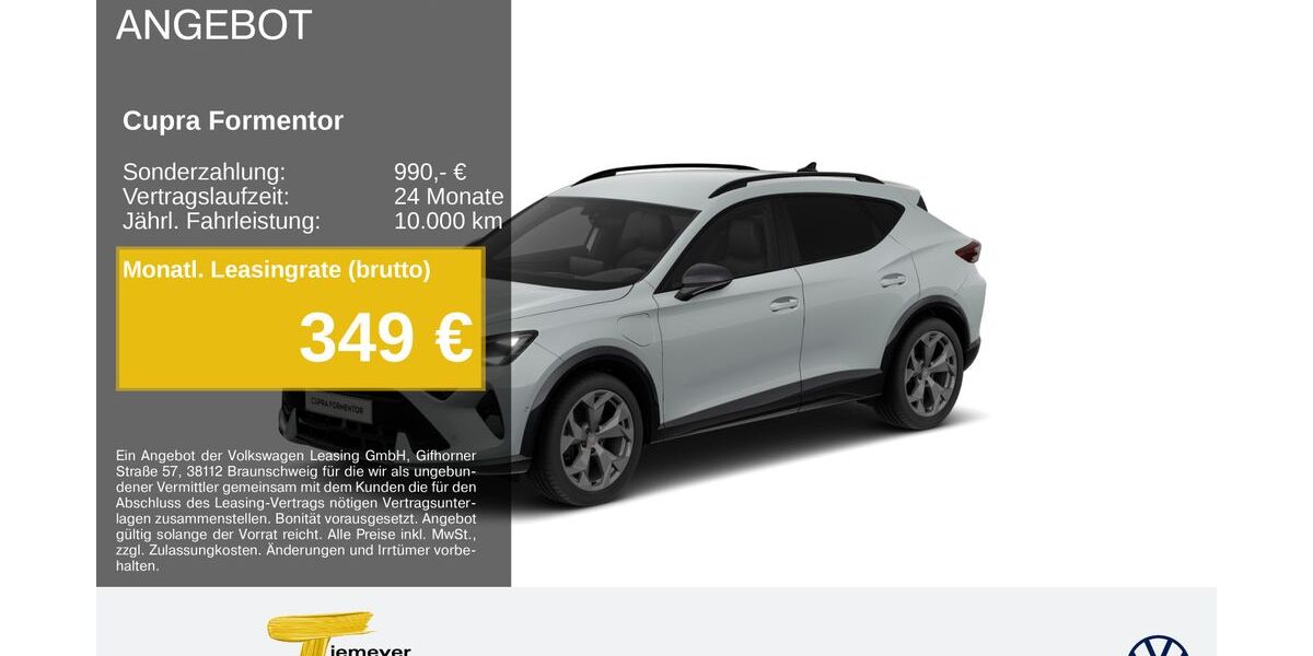 Cupra Formentor 21.763 km 34.830 &euro; Remscheid 42897