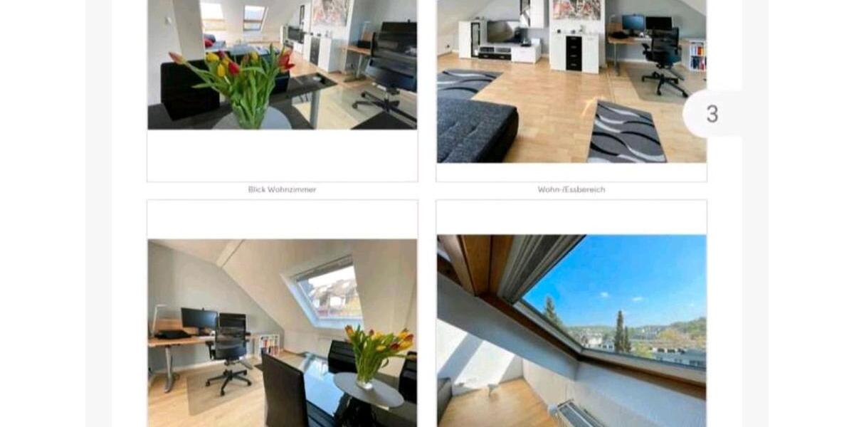 Dachgeschoßwohnung Wuppertal Gemarkung Elberfeld - 2 Zimmer, 58 m&sup2;, 1.000&euro; | Angebot:21202114