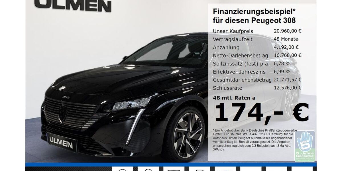 Peugeot 308 9.298 km 20.960 &euro; Düsseldorf 40233