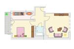 Etagenwohnung Düsseldorf Derendorf - 2 Zimmer, 60 m&sup2;, 770&euro; | Angebot:26656931