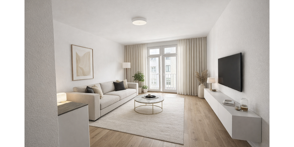 Etagenwohnung Düsseldorf Friedrichstadt - 1 Zimmer, 48 m&sup2;, 900&euro; | Angebot:26663346