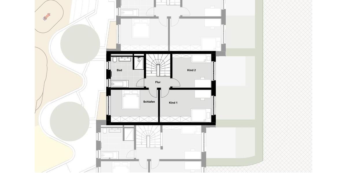 Reihenhaus Düsseldorf Flingern Süd - 4 Zimmer, 135 m&sup2;, 2.700&euro; | Angebot:26196887