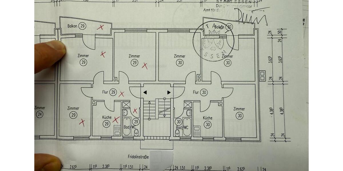 Etagenwohnung Essen Stadtbezirk VII - 3.5 Zimmer, 58 m&sup2;, 174.600&euro; | Angebot:23788722