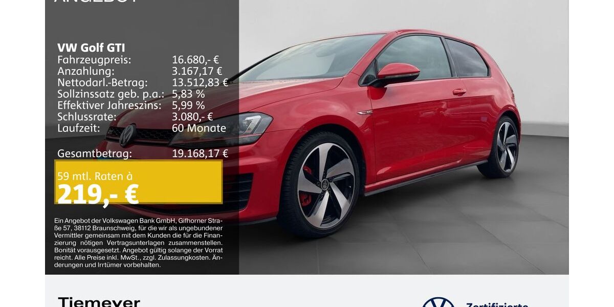 VW Golf 75.663 km 16.280 &euro; Bochum 44892