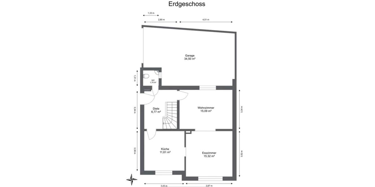 Doppelhaushälfte Remscheid Lüttringhausen - 3 Zimmer, 95 m&sup2;, 265.000&euro; | Angebot:26645283