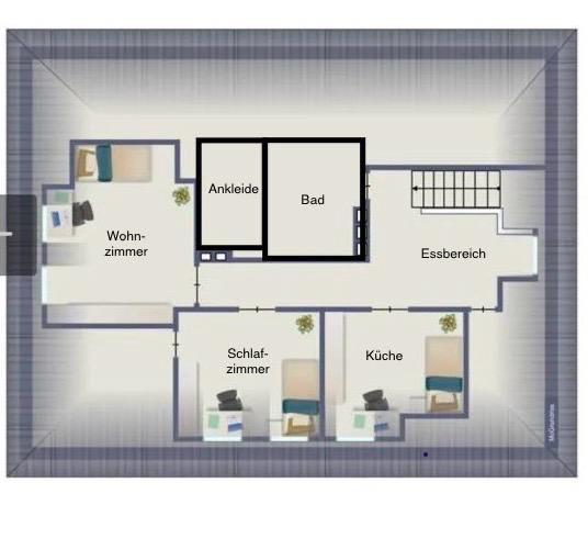 Dachgeschoßwohnung Gevelsberg - 2.5 Zimmer, 77 m&sup2;, 770&euro; | Angebot:25843790