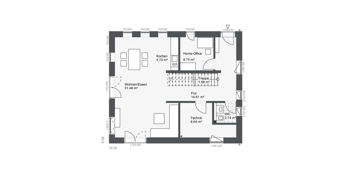 Einfamilienhaus Remscheid Reinshagen - 5 Zimmer, 136 m&sup2;, 1.999&euro; | Angebot:26611581
