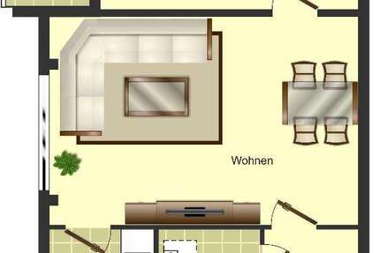 Wohnung Solingen Meigen - 2 Zimmer, 57 m&sup2;, 579&euro; | Angebot:26098193