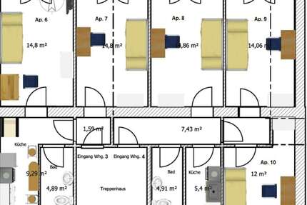 Zimmer Düsseldorf Wersten - 590&euro; | Angebot:24725725