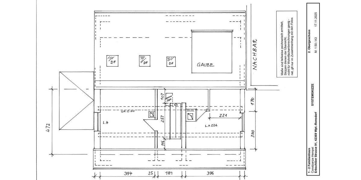 Mehrfamilienhaus, Wohnhaus Wuppertal Gemarkung Ronsdorf - 8 Zimmer, 220 m&sup2;, 450.000&euro; | Angebot:25761667