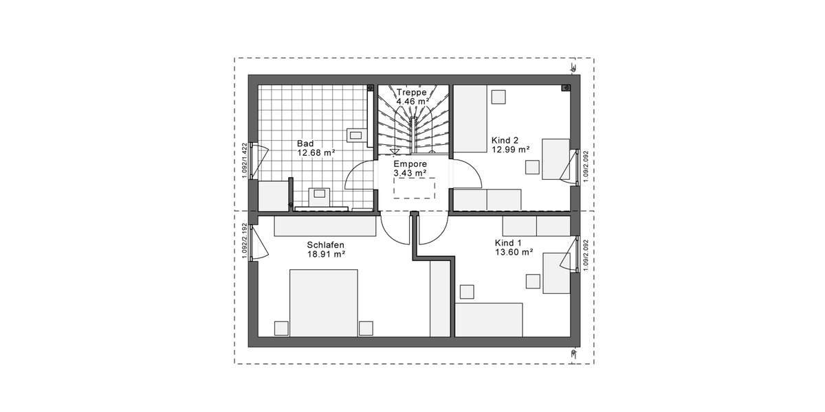 Einfamilienhaus Remscheid Remscheid-Süd - 3 Zimmer, 130 m&sup2;, 1.747&euro; | Angebot:26405712