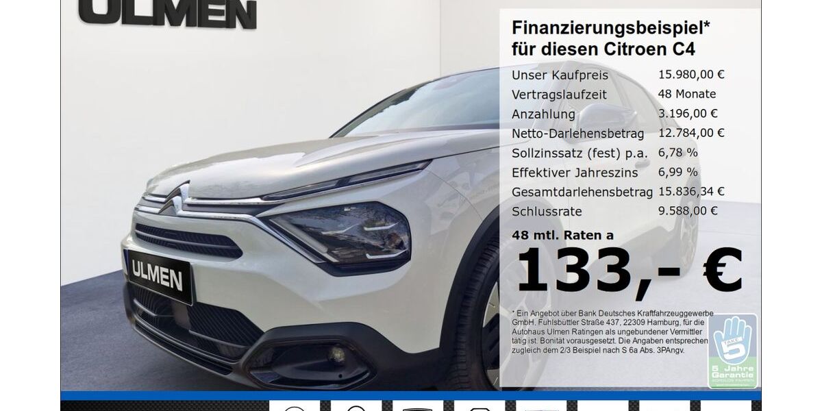 Citroen C4 17.805 km 15.980 &euro; Ratingen 40880