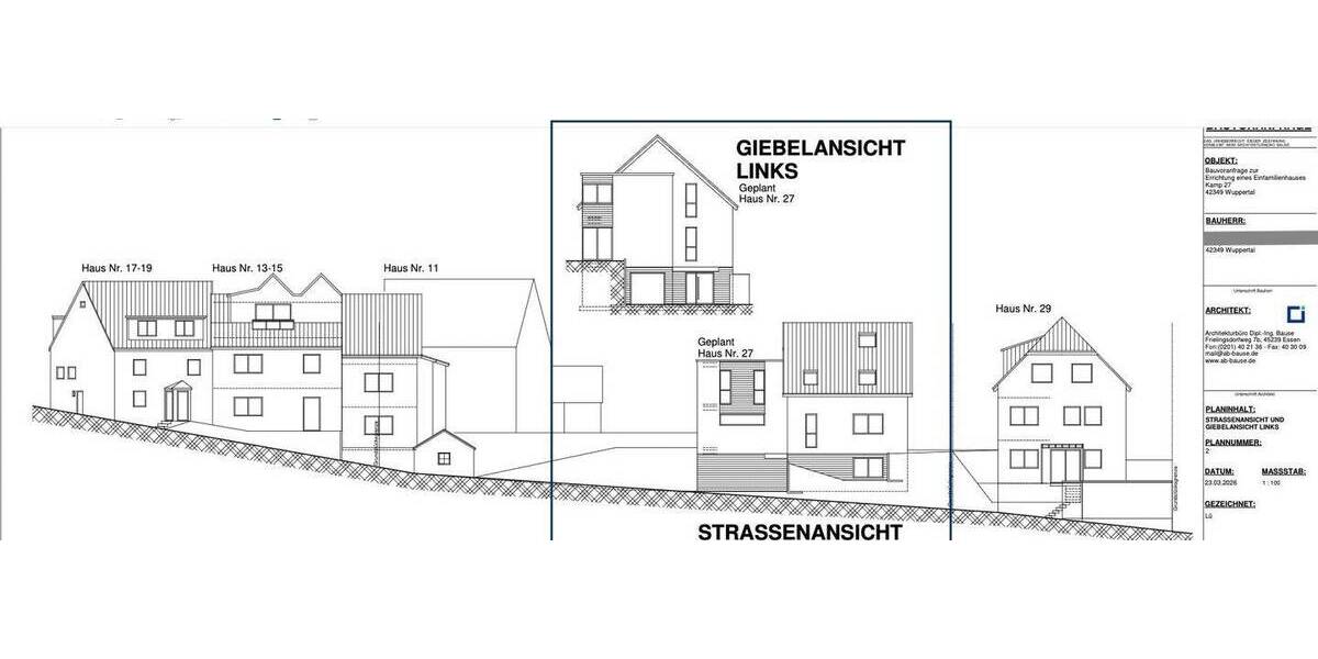 Grundstück Wuppertal Cronenberg - 235.000&euro; | Angebot:25837487