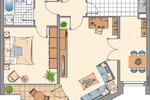 Etagenwohnung Ratingen Tiefenbroich - 2 Zimmer, 65 m&sup2;, 709&euro; | Angebot:26478014