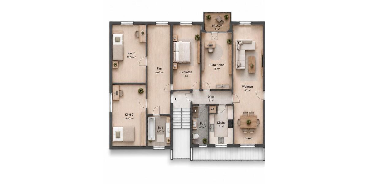 Etagenwohnung Wuppertal Cronenberg - 5.5 Zimmer, 135 m&sup2;, 379.000&euro; | Angebot:26552345