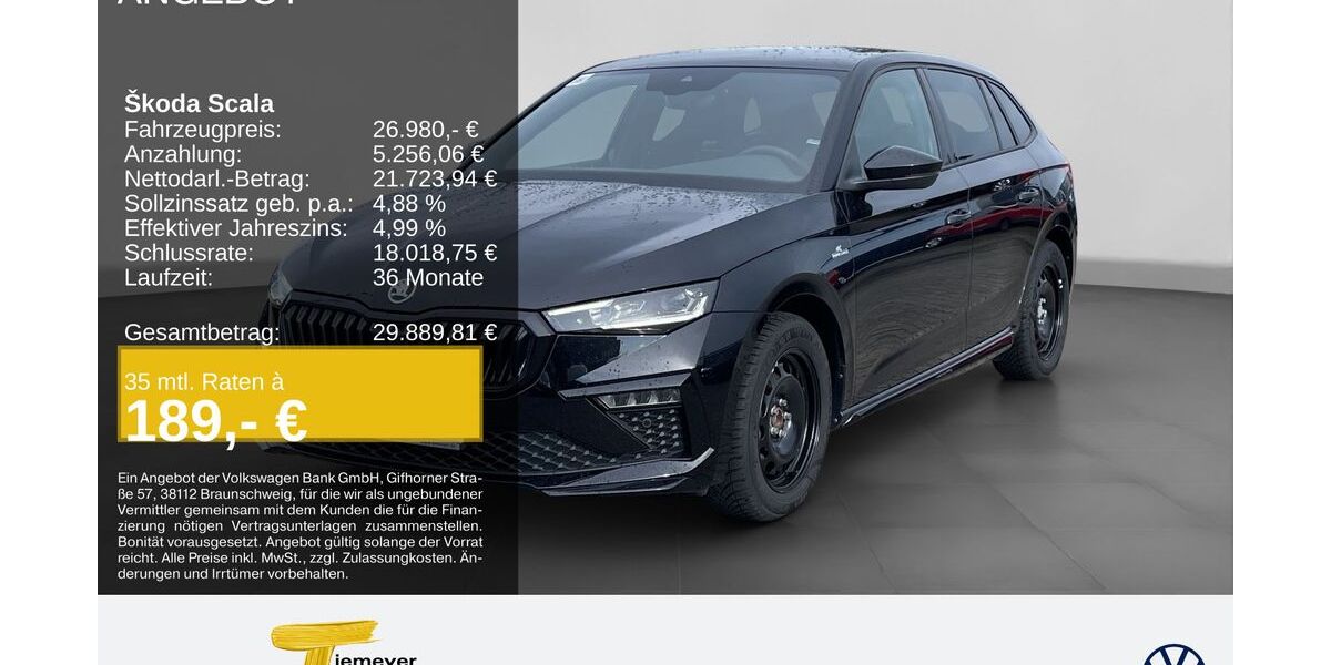 Skoda Scala 5.121 km 25.780 &euro; Remscheid 42897