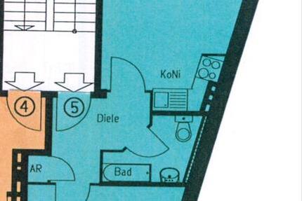 Wohnung Düsseldorf Pempelfort - 2 Zimmer, 43 m&sup2;, 195.000&euro; | Angebot:25284227