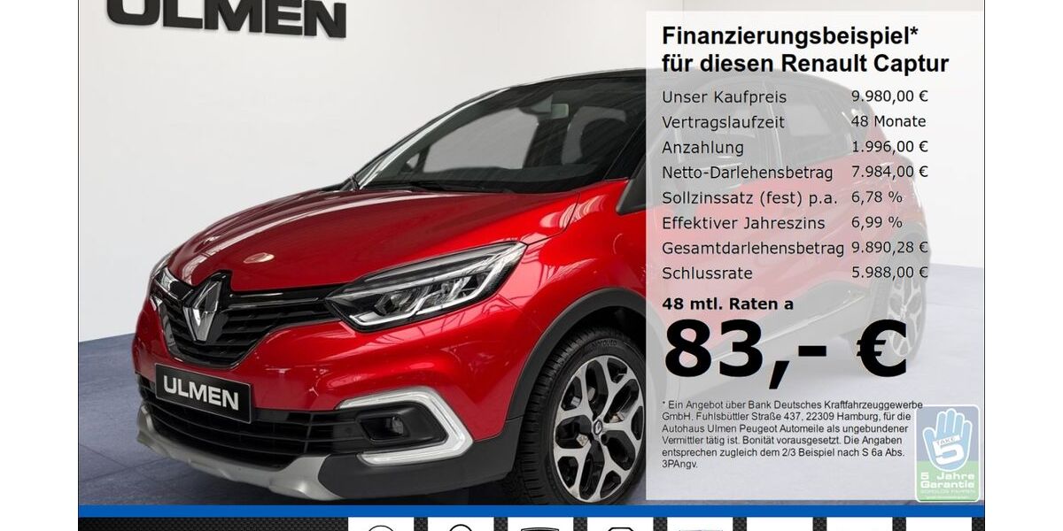 Renault Captur 107.438 km 9.980 &euro; Düsseldorf 40233