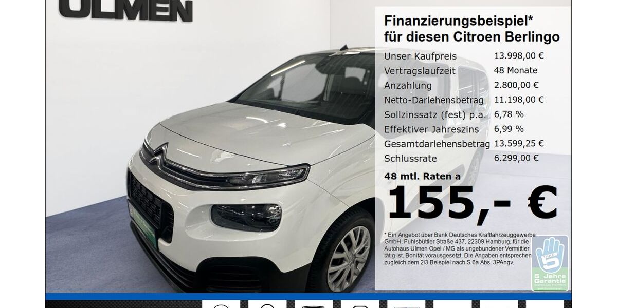 Citroen Berlingo 95.280 km 12.950 &euro; Düsseldorf 40231