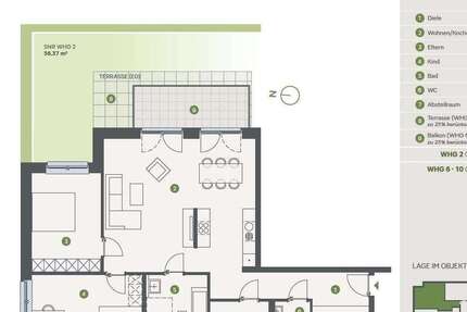 Wohnung Essen Stadtbezirk II - 3 Zimmer, 98 m&sup2;, 520.000&euro; | Angebot:27345939