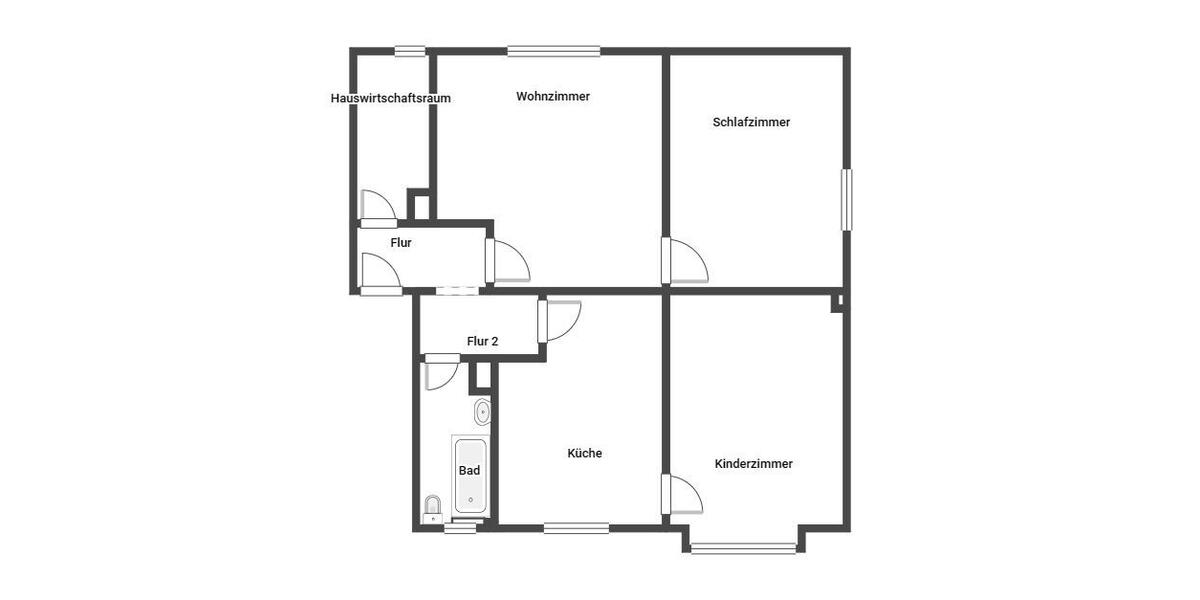 Etagenwohnung Bochum Eppendorf - 3 Zimmer, 81 m&sup2;, 629&euro; | Angebot:26422044