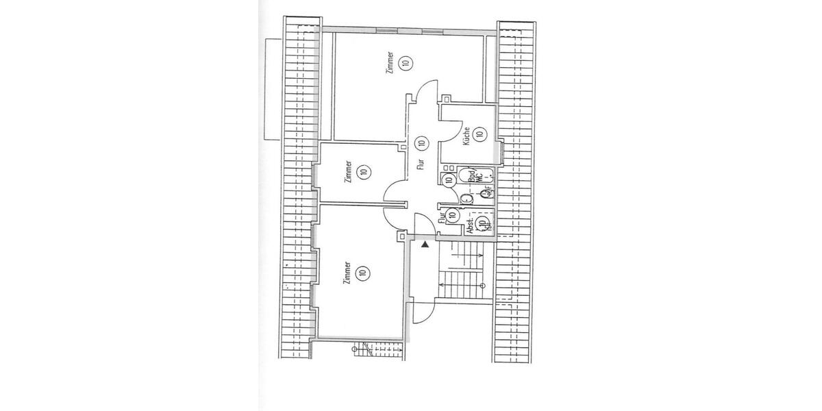 Dachgeschoßwohnung Bochum Werne - 3.5 Zimmer, 64 m&sup2;, 420&euro; | Angebot:24979726