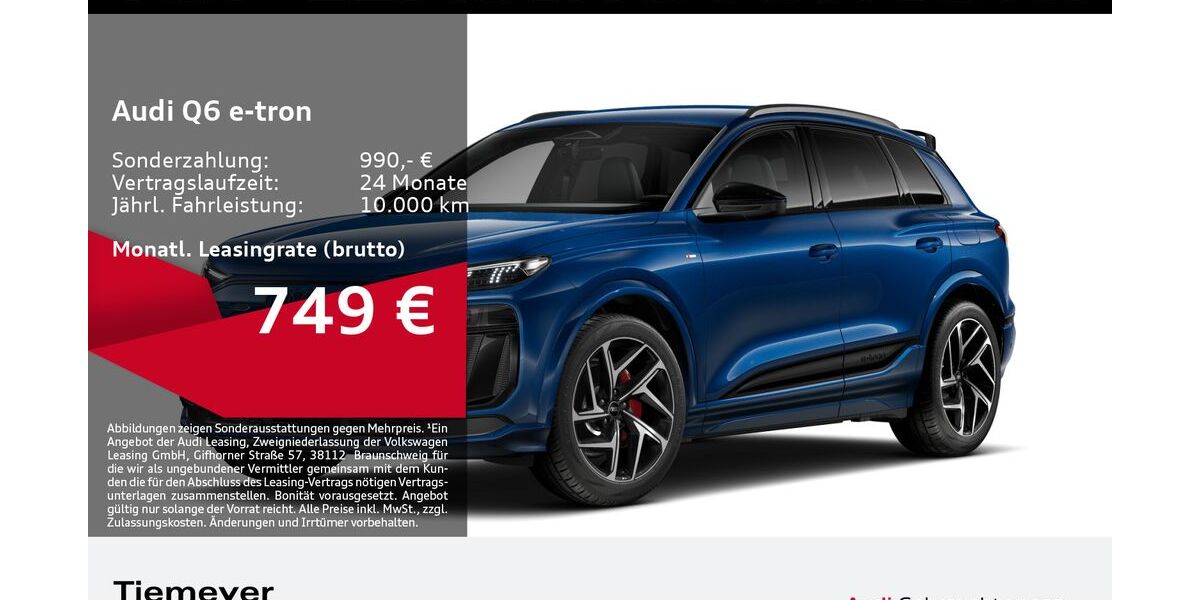 Audi Q6 e-tron 15.570 km 69.740 &euro; Bochum 44809