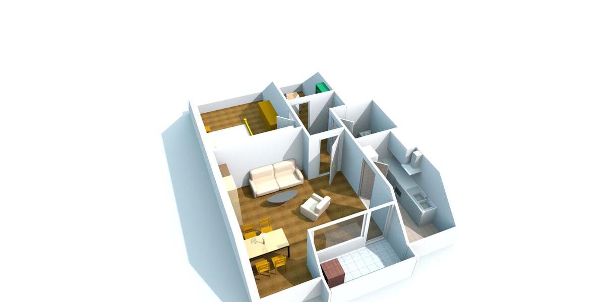 Dachgeschoßwohnung Ratingen - 2.5 Zimmer, 62 m&sup2;, 690&euro; | Angebot:26617949