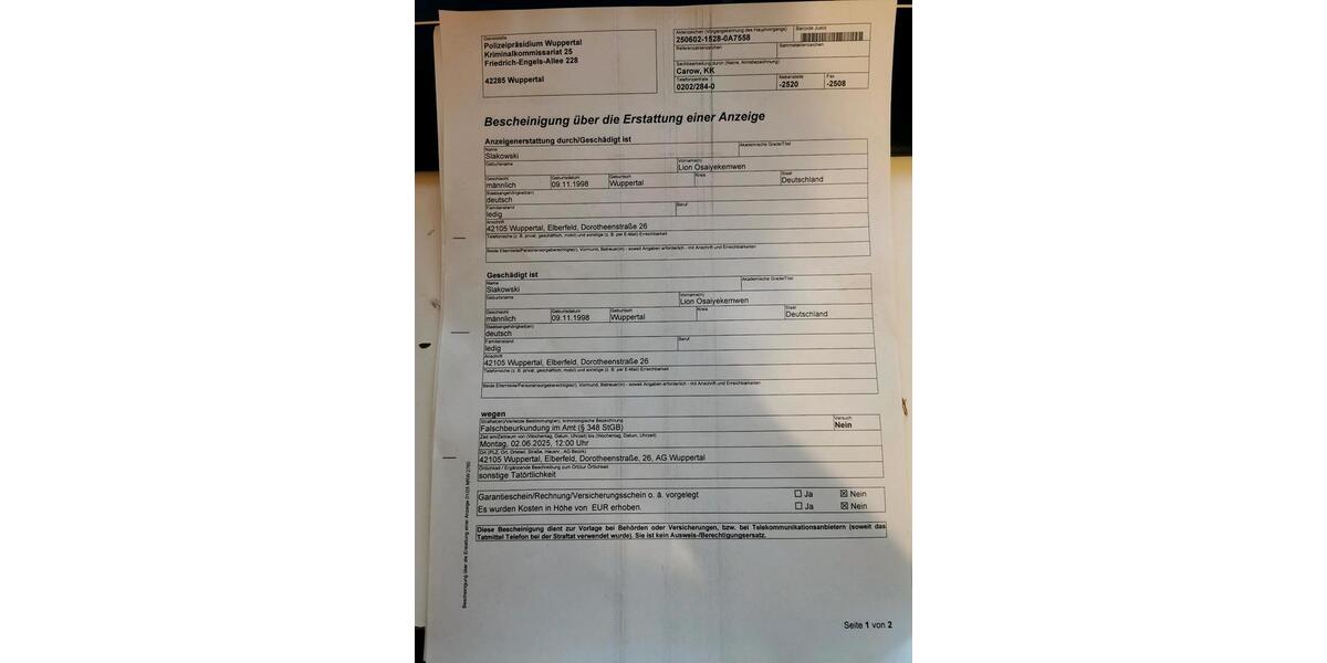 Etagenwohnung Wuppertal Elberfeld - 500&euro; | Angebot:23066636