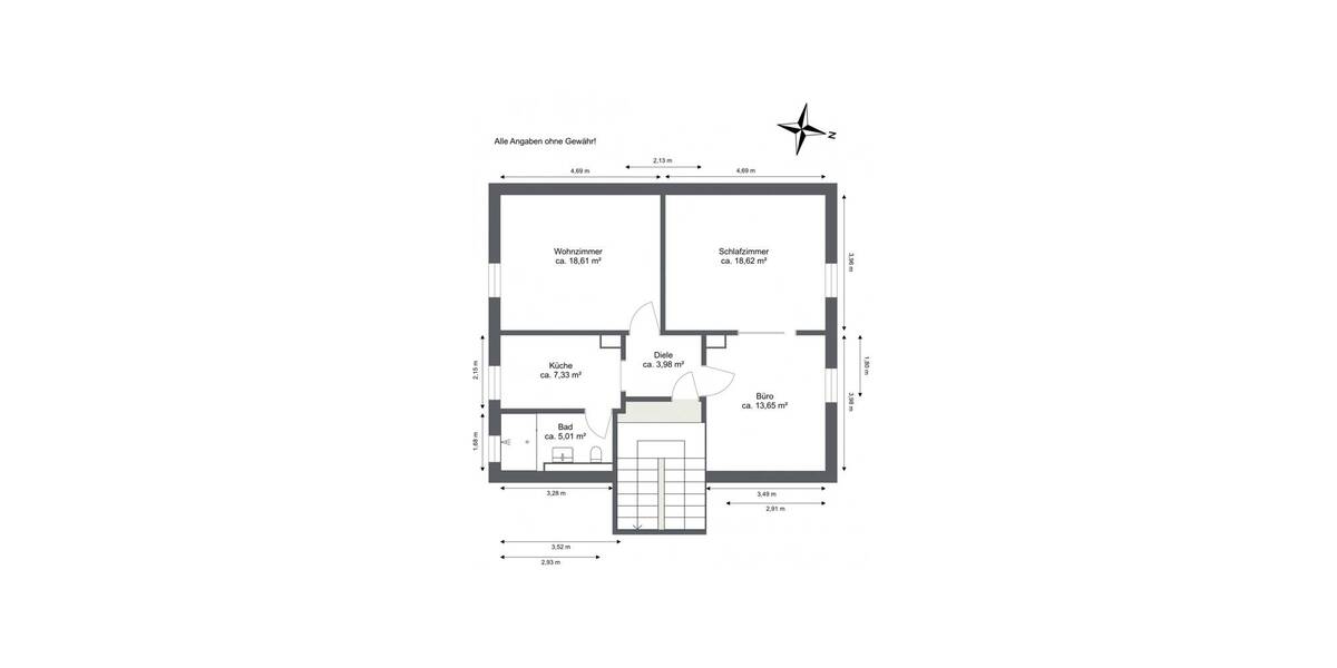 Etagenwohnung Wuppertal Cronenberg - 3 Zimmer, 70 m&sup2;, 635&euro; | Angebot:26554186