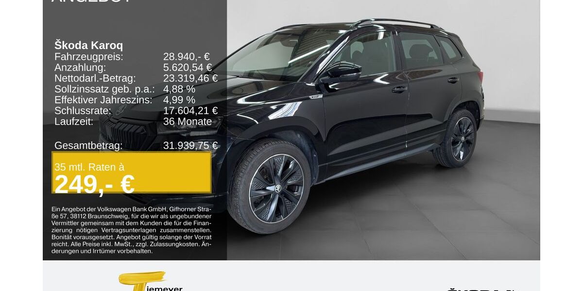 Skoda Karoq 57.495 km 28.940 &euro; Bochum 44809